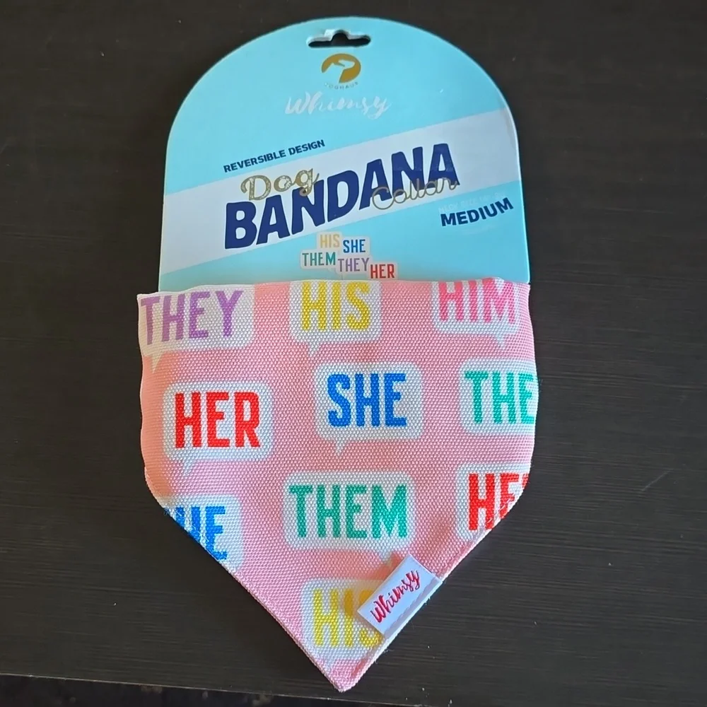 Whimsy Medium Size Dog Bandana Collar‎